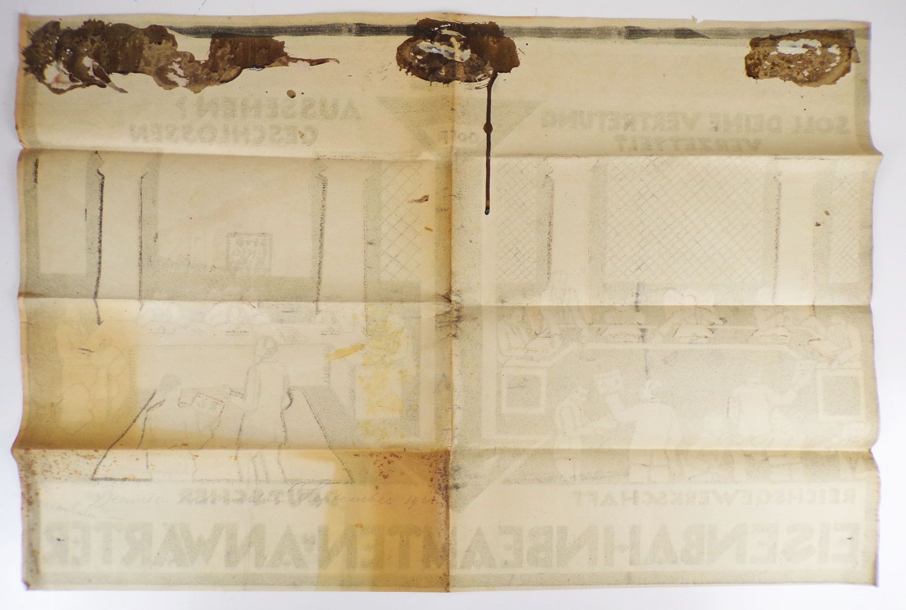 Plakat Reichsgewerkschaft deutscher Eisenbahn Beamter und Anwärter um 1935