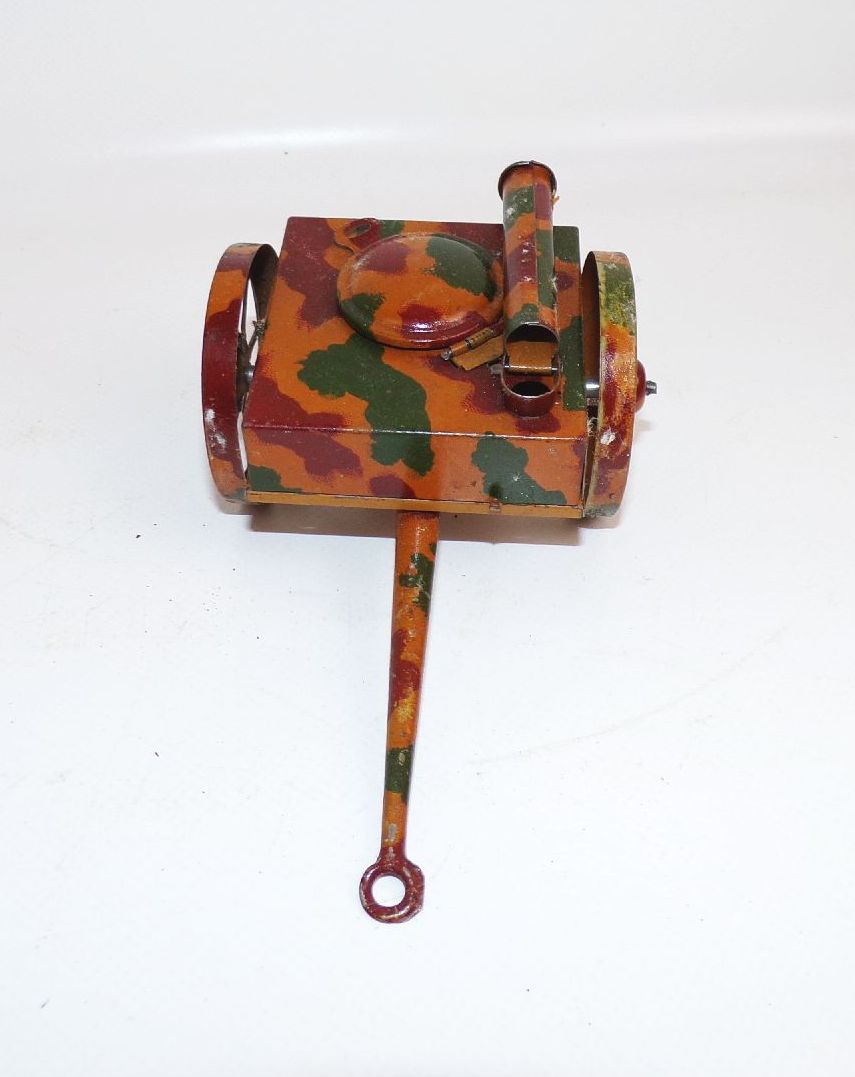 Alte Gulaschkanone mimikry 2 Wk Militär Blechspielzeug