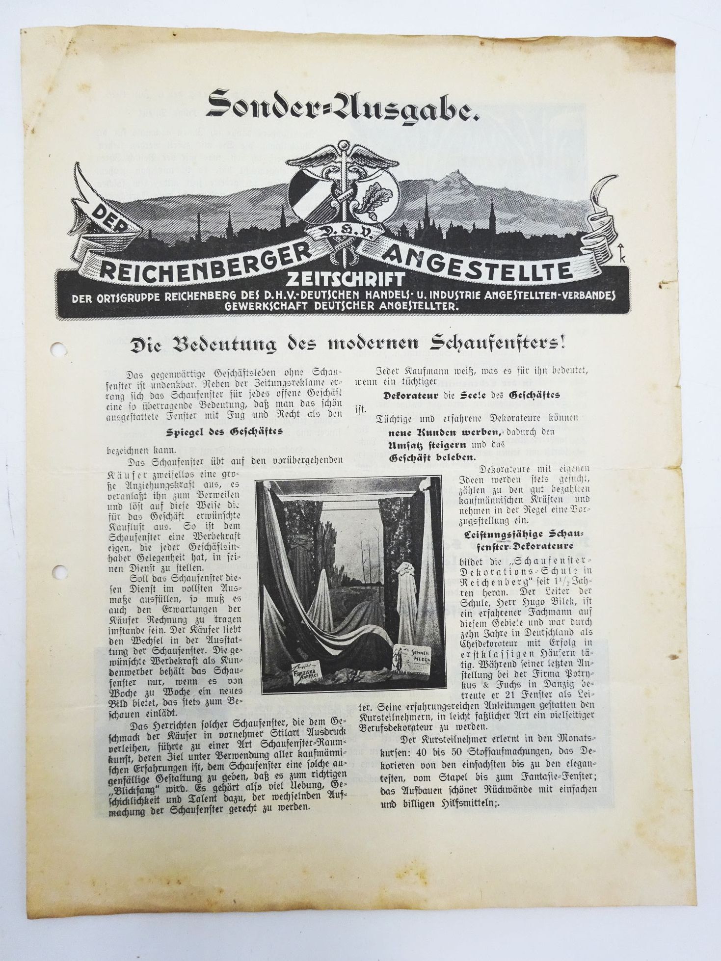 Schaufenster Dekorations Schule Reichenberg 1928 Dokumente Reklame Schaufenster Dekorations Schule Reichenberg 1928 Dokumente Reklame