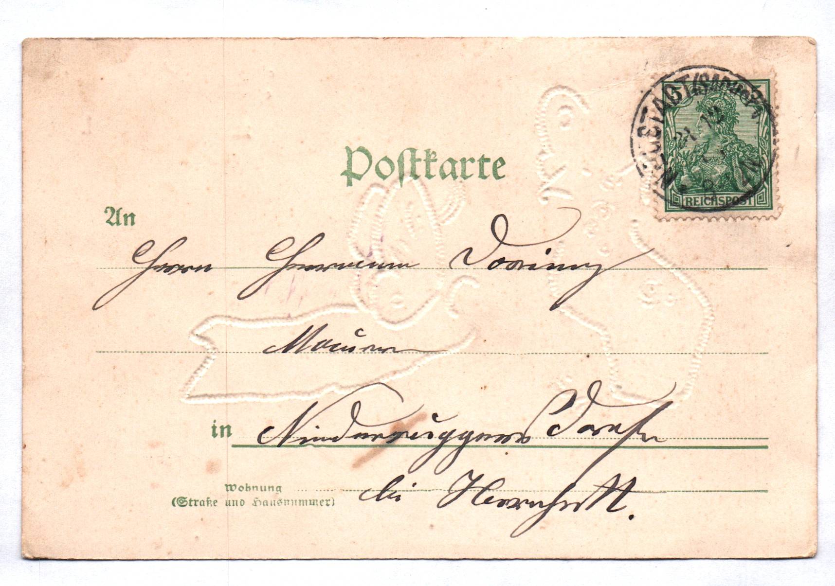 Litho Ak Elfen Glitzer Neustadt Sachsen Neujahr Jahreswechsel 