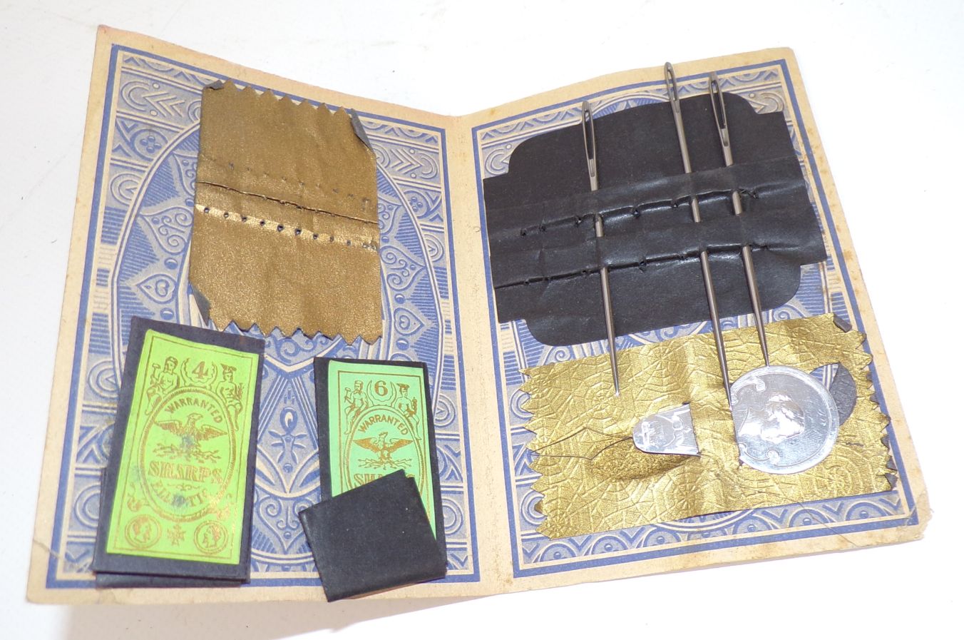 Alte Nadelmappe Rübezahl 1930er Tannen Nadeln needles 