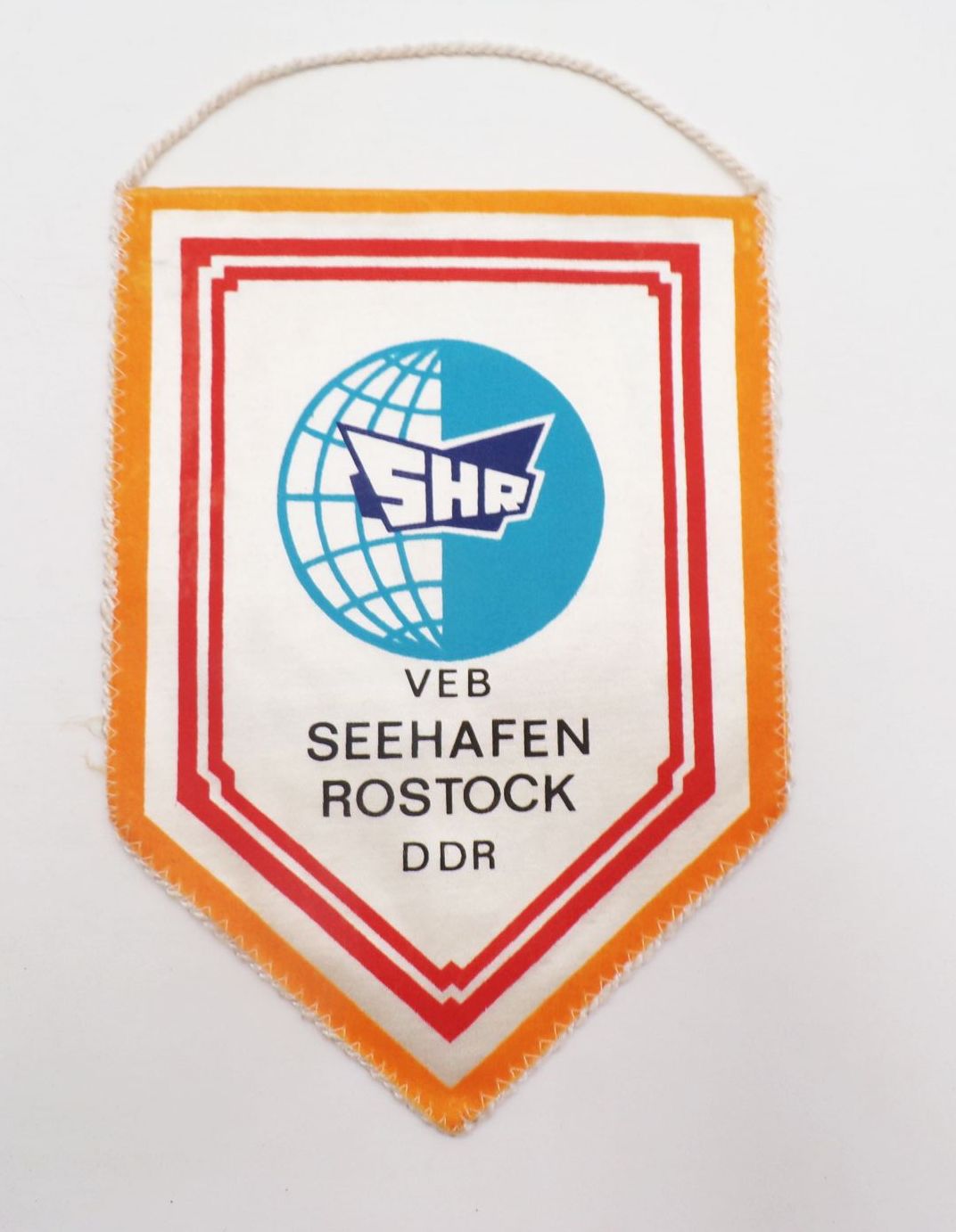 Wimpel VEB Seehafen Rostock DDR 