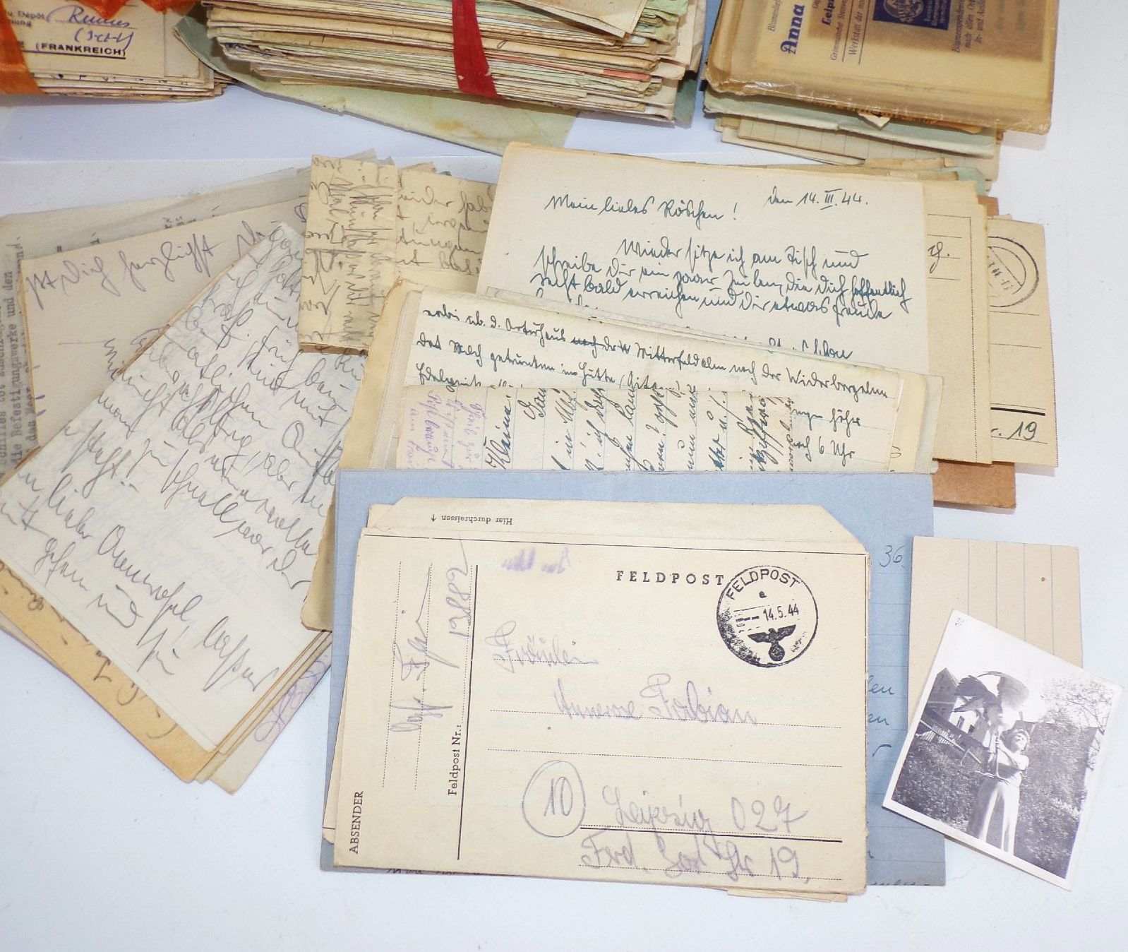 Feldpost Nachlass 19 Panzer Division Luftwaffe Estland Kriegsgefangenschaft Briefe Konvolut