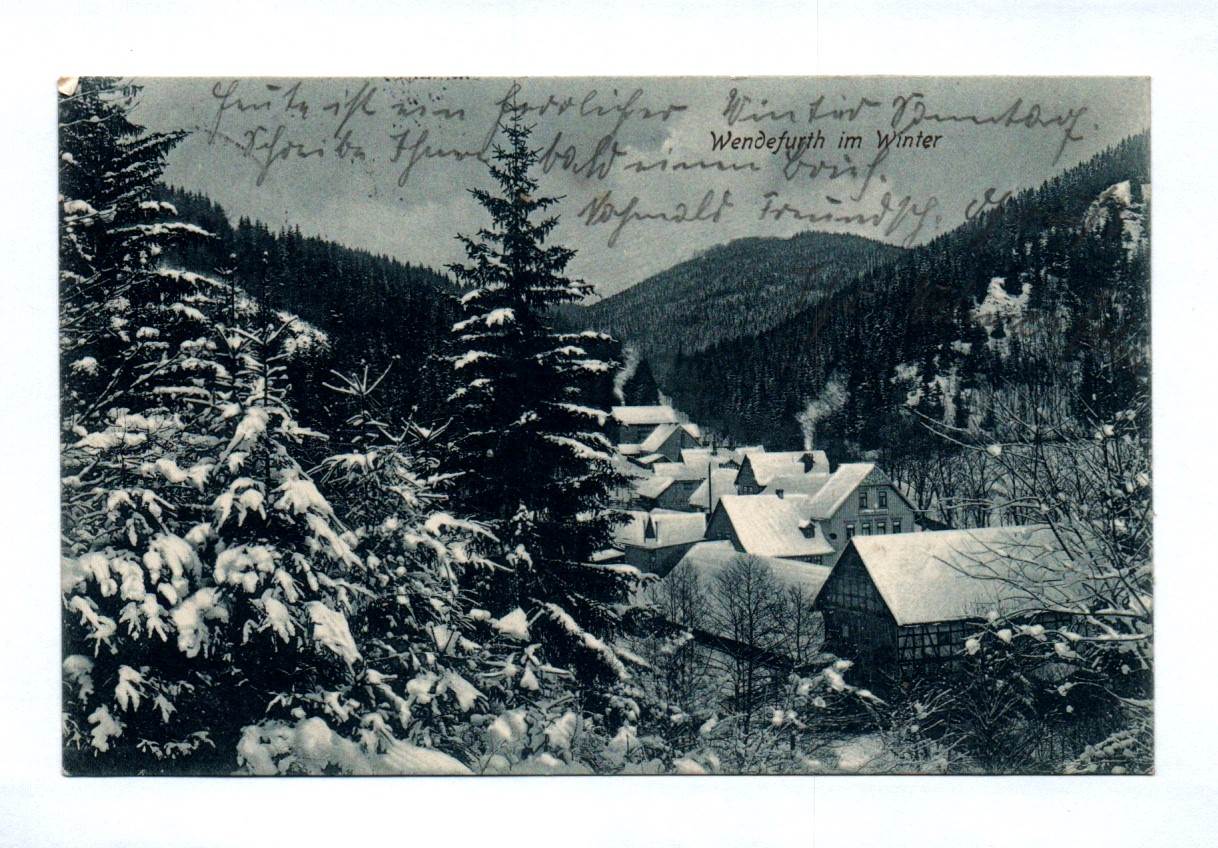 Ak Wendefurth im Winter Harz 1915 Sachsen Anhalt