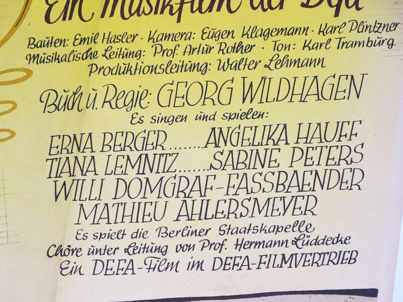 Defa Filmplakat  Figaros Hochzeit 1949 Georg Wildhagen Angelika Hauff 