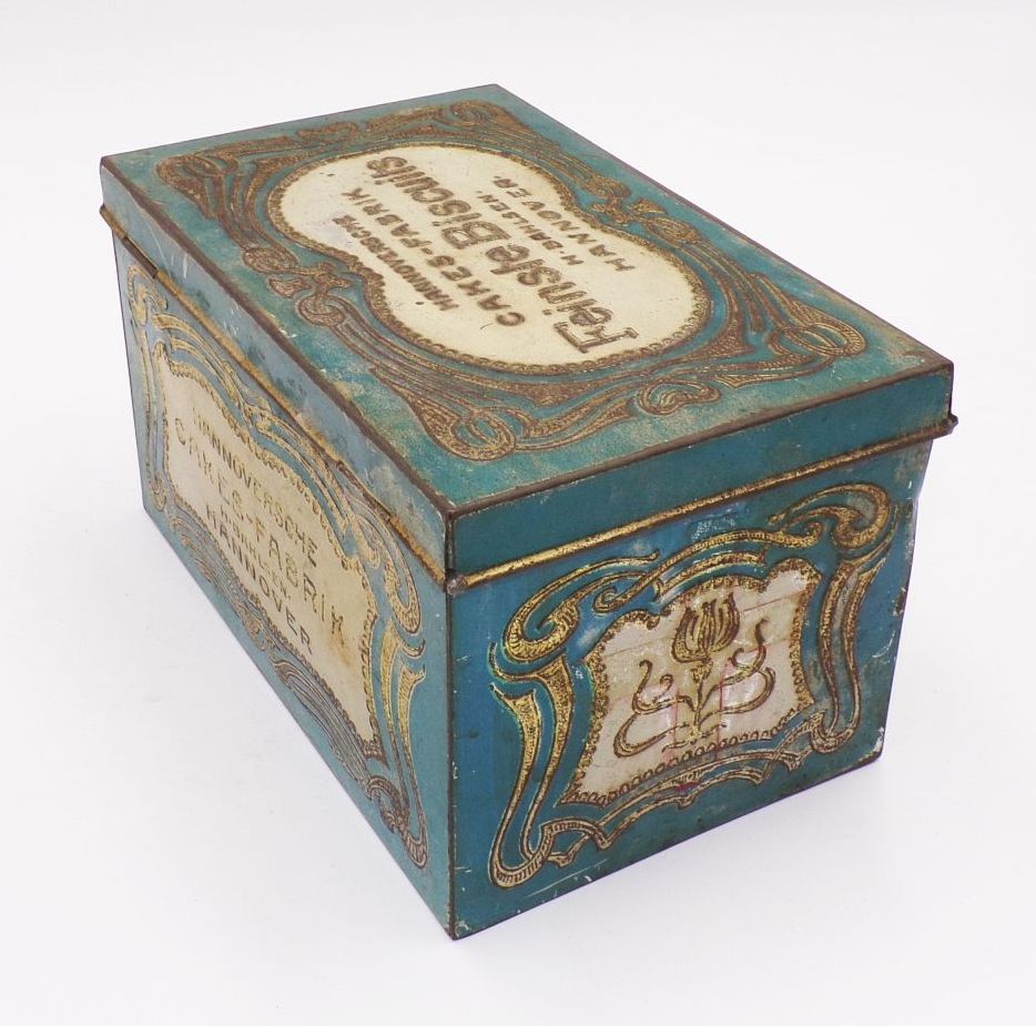 Alte Blechdose Hannoversche Cakes Fabrik Bahlsen Hannover Sammler Alte Blechdose Hannoversche Cakes Fabrik Bahlsen Hannover Sammler