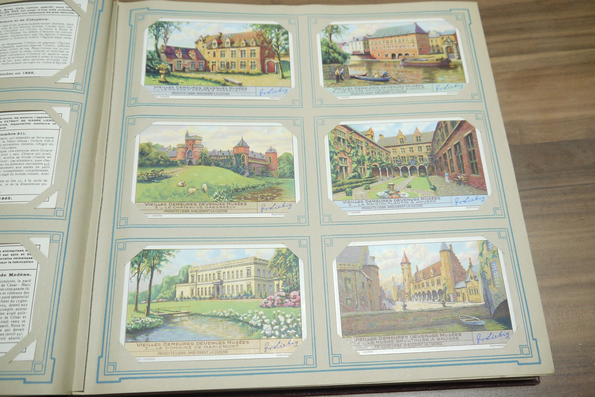 Liebig Sammelbilder Chromo 49 Seiten voll 294 Karten Sammelbilderalbum