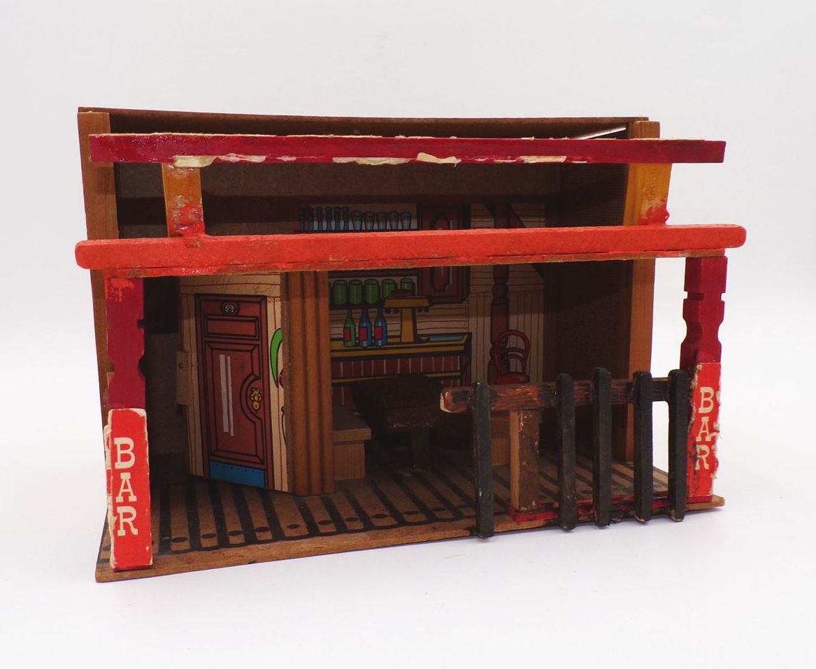 Konvolut Wildwest Häuser Saloon DDR