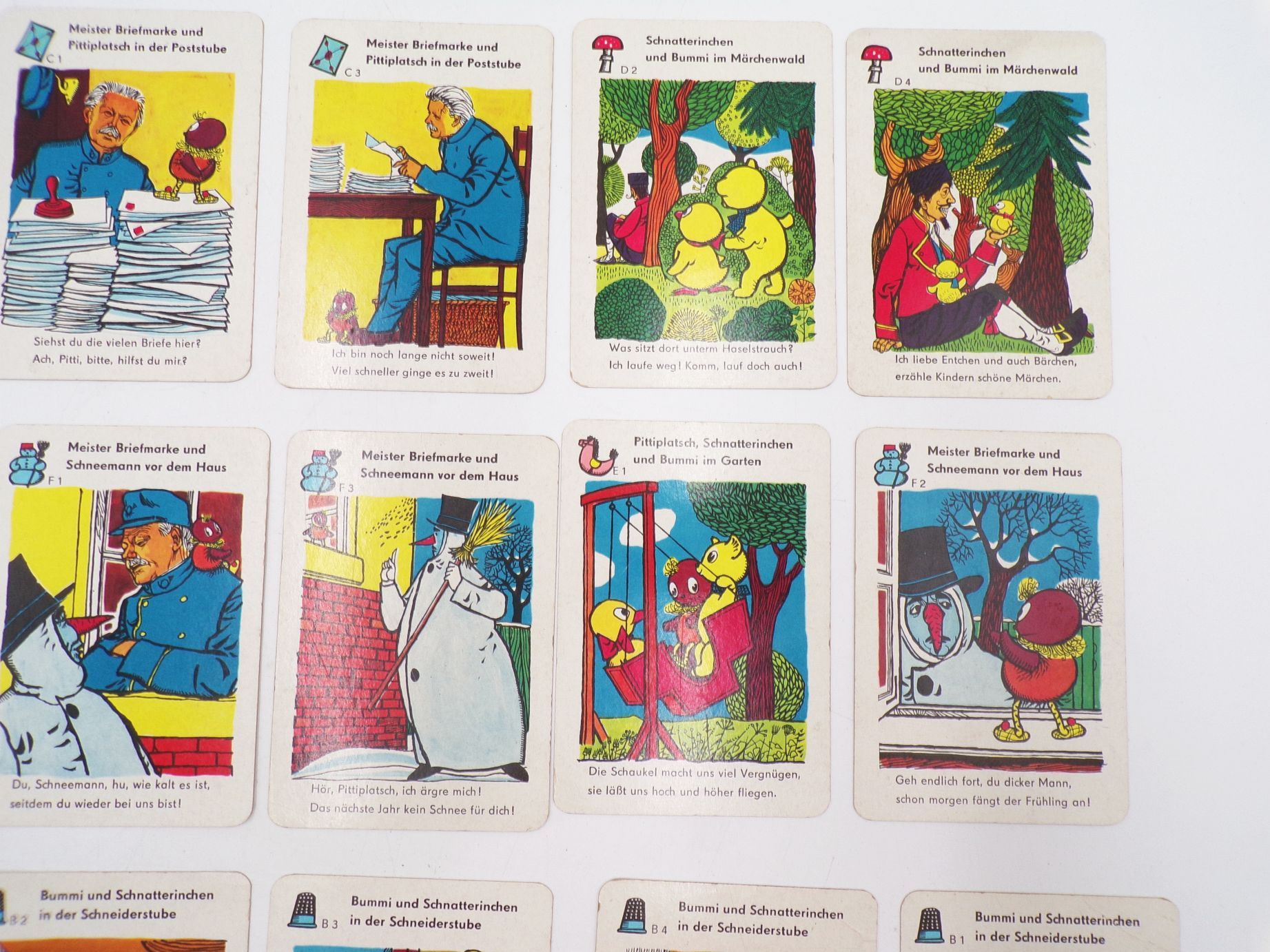 Kartenspiel Meister Nadelöhr Quartettspiel mit Peterkarte DDR