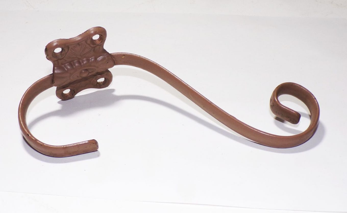 Jugendstil Kleiderhaken 4 Stück Lot Set Metall Hakenleiste Garderobe 