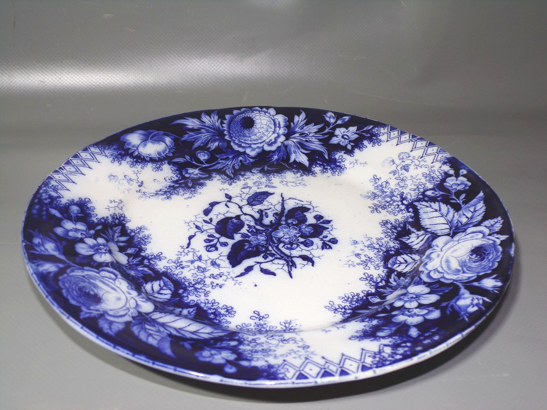 Villeroy Boch Jardiniere 3 Teller Blau Blumen