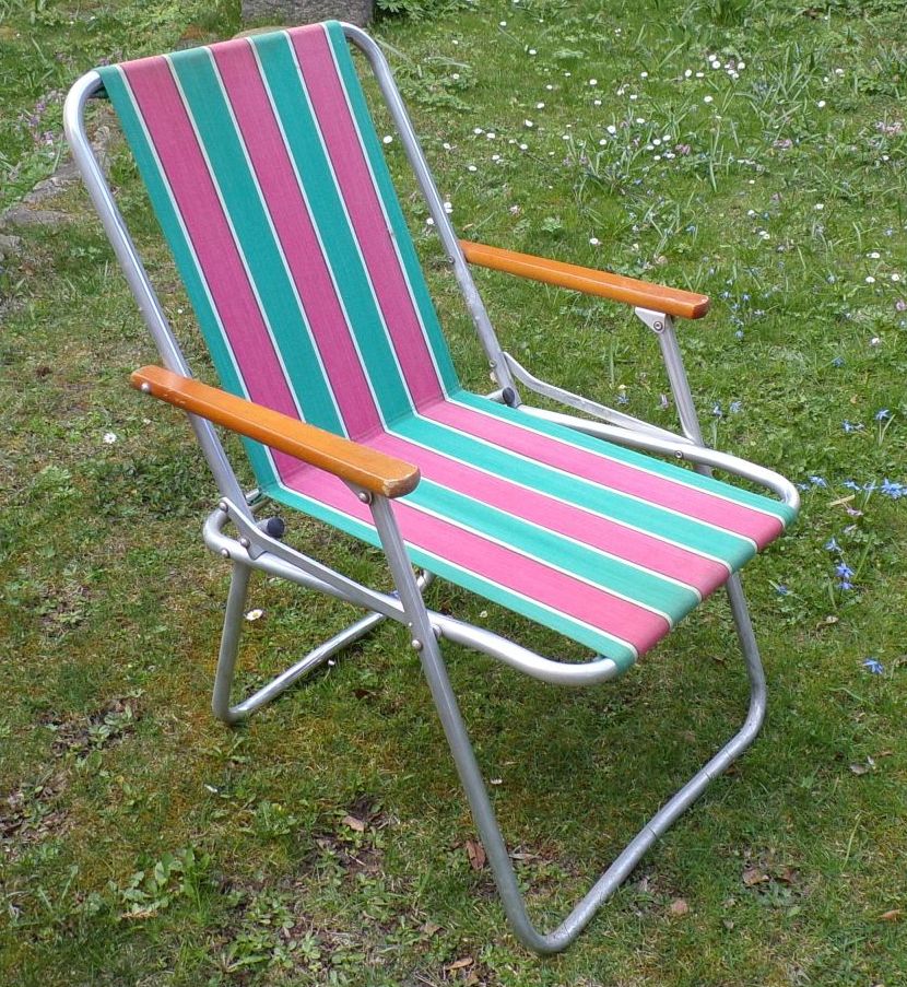 Alter Campingstuhl Klappstuhl DDR Retro Look