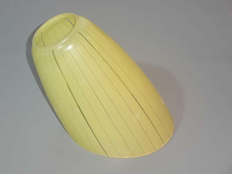 Alter Glas Lampenschirm Lampenglas für Tütenlampe Mid Century Ersatzglas 1950er 1960er 