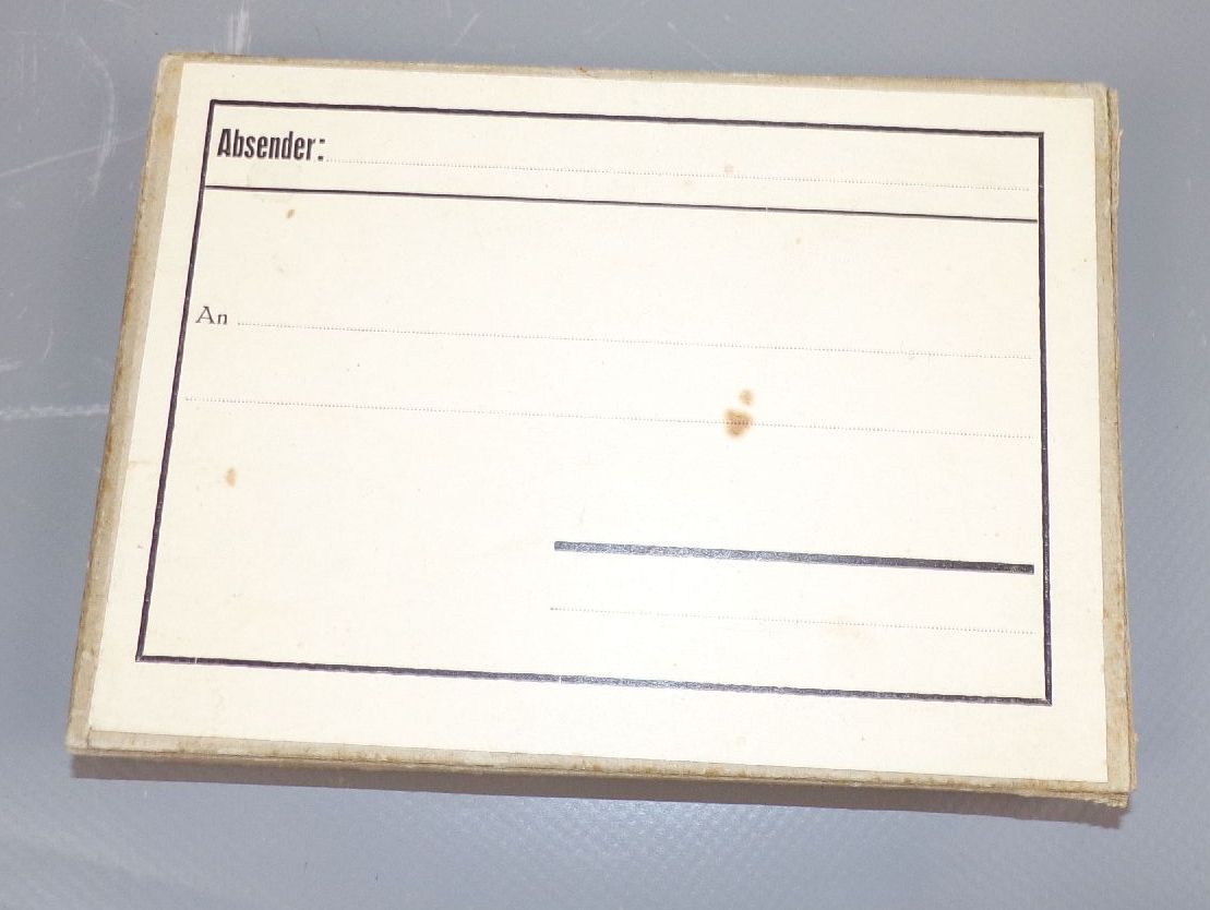 Alte Karte zur Vermählung Heirat handgebastelt Kunstblumen 