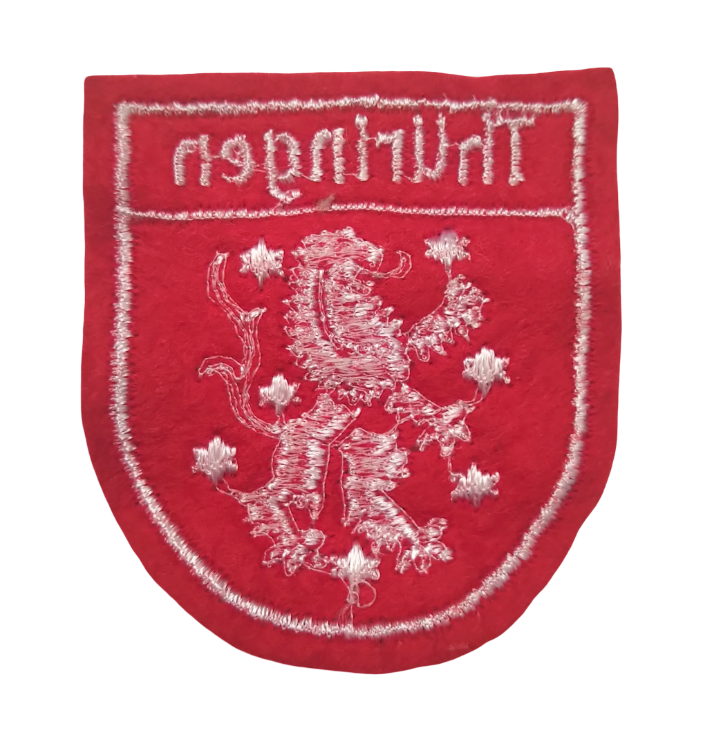DDR Aufnäher Thüringen rot Wappen patch DDR Aufnäher Thüringen rot Wappen patch