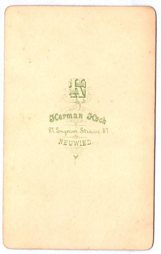 CDV Foto Neuwied Fotografie um 1880 CDV Foto Neuwied Fotografie um 1880