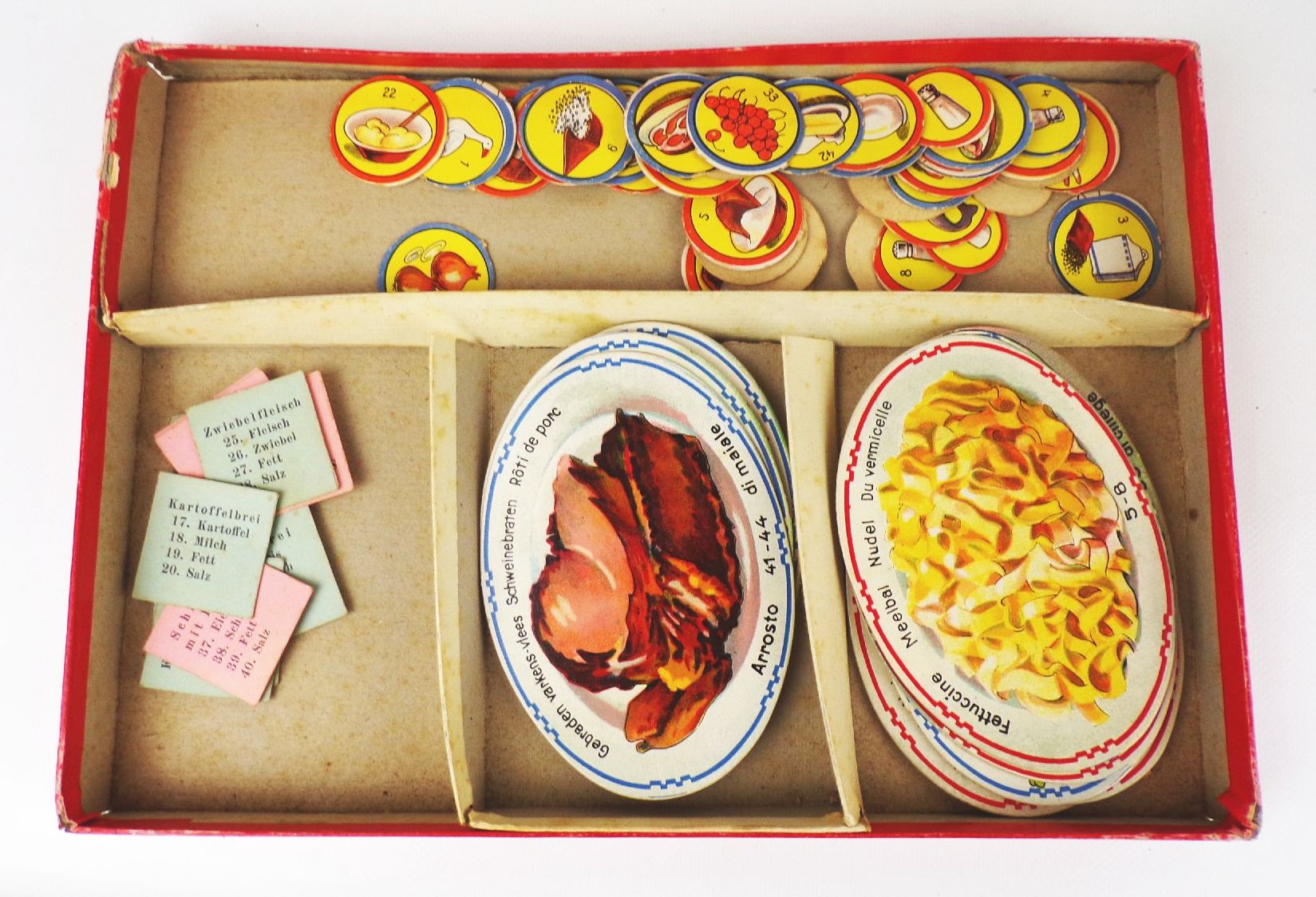 Klee Legespiel Gute Zutat gebe rein Dann wir d jede Speise fein um 1930 Klee Legespiel Gute Zutat gebe rein Dann wir d jede Speise fein um 1930