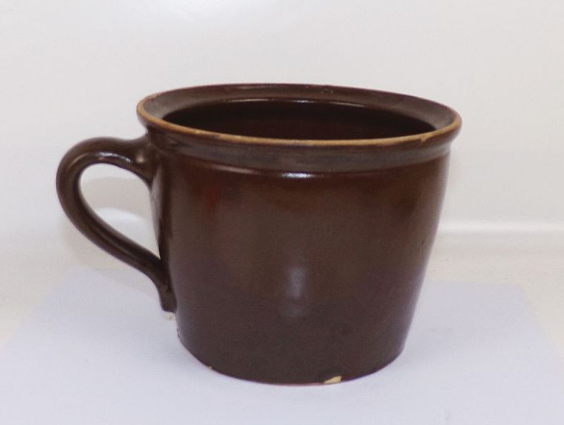 Irdenes Gefäß Henkel Braun bäuerlich Landhaus Deko urig