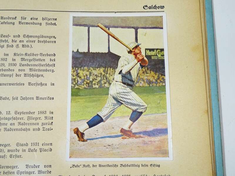 Handbuch des Sports 1932 Babe Ruth Sammelbilderalbum