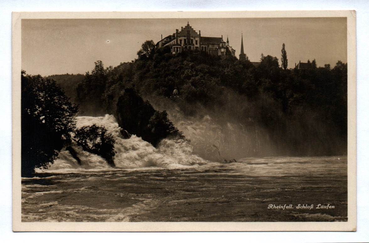 Ak Rheinfall Schloß Laufen Bayern Ak Rheinfall Schloß Laufen Bayern
