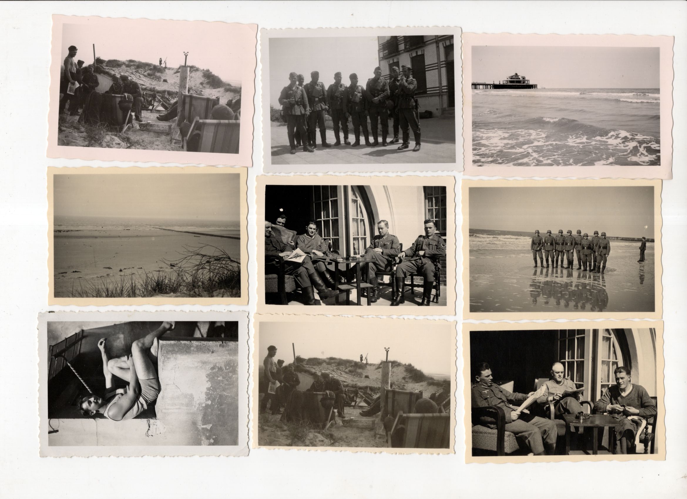 Konvolut Fotos 2 Weltkrieg Soldaten Meer wohl Belgien Nordsee 67 Stück Konvolut Fotos 2 Weltkrieg Soldaten Meer wohl Belgien Nordsee 67 Stück