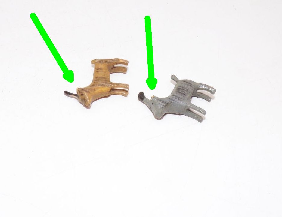 Altes Erzgebirge Spielzeug Miniaturen Pferdegespann Bäume Tiere 
