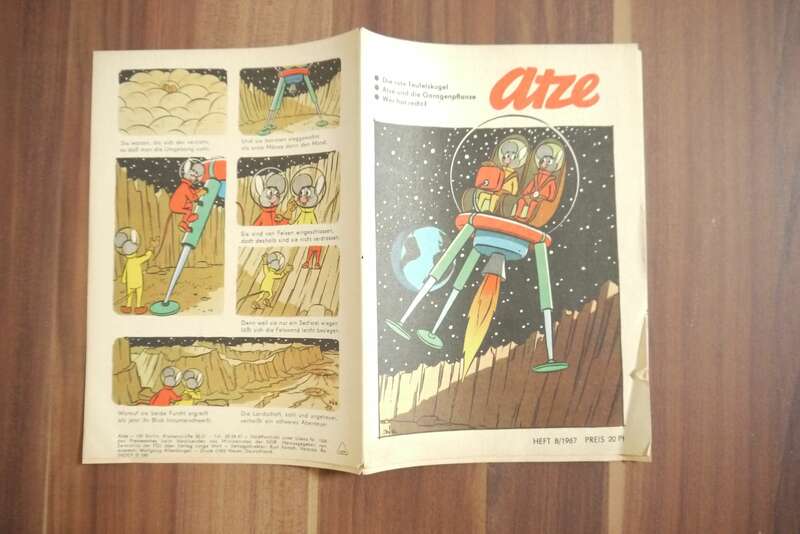 DDR Comic Zeitschrift Atze Die rote Teufelskugel 1967 Heft 8