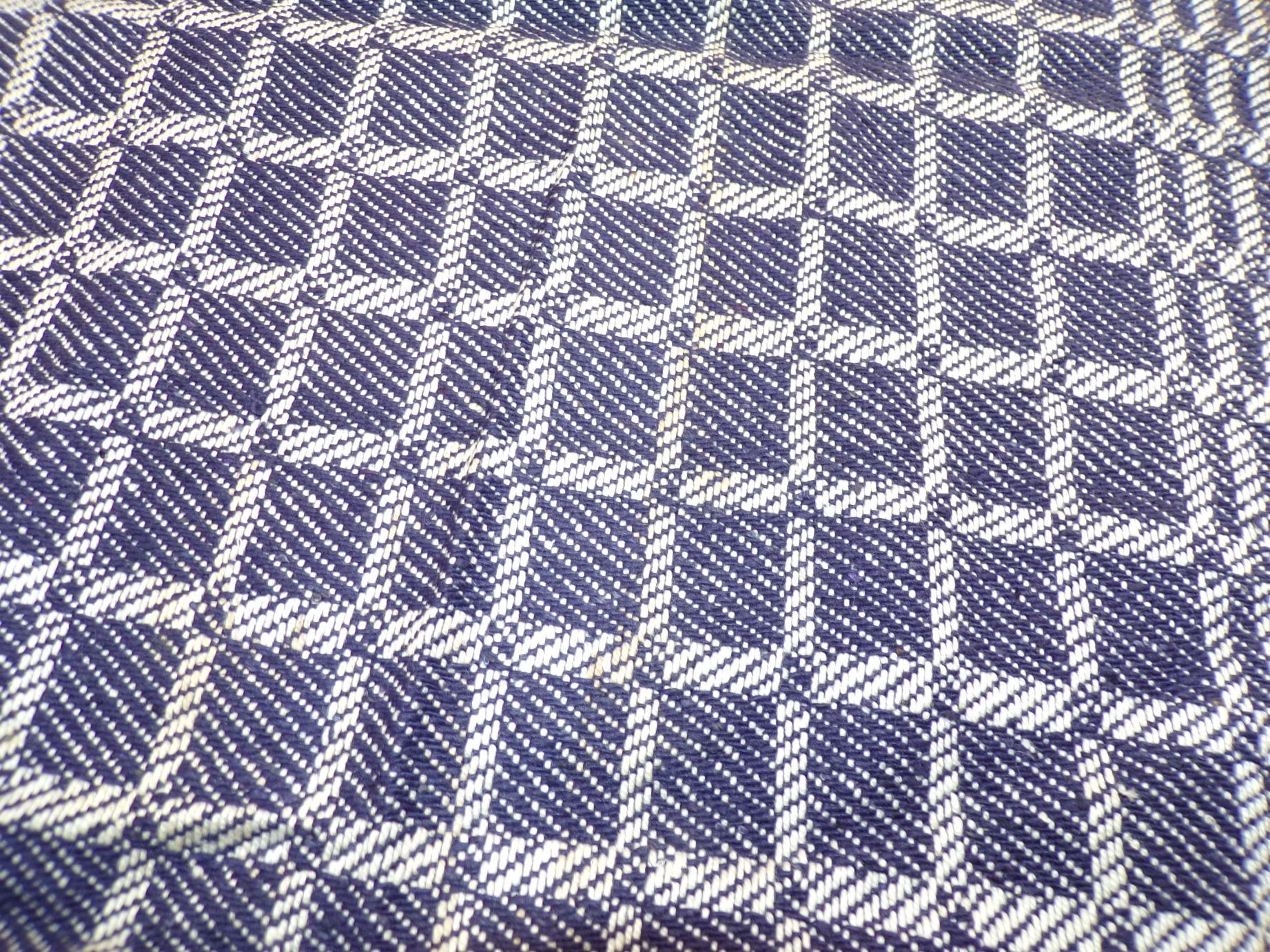 Altes Grubentuch bau weiß Karo Muster Werkstatt Oldtimer Tuch 3 Stück