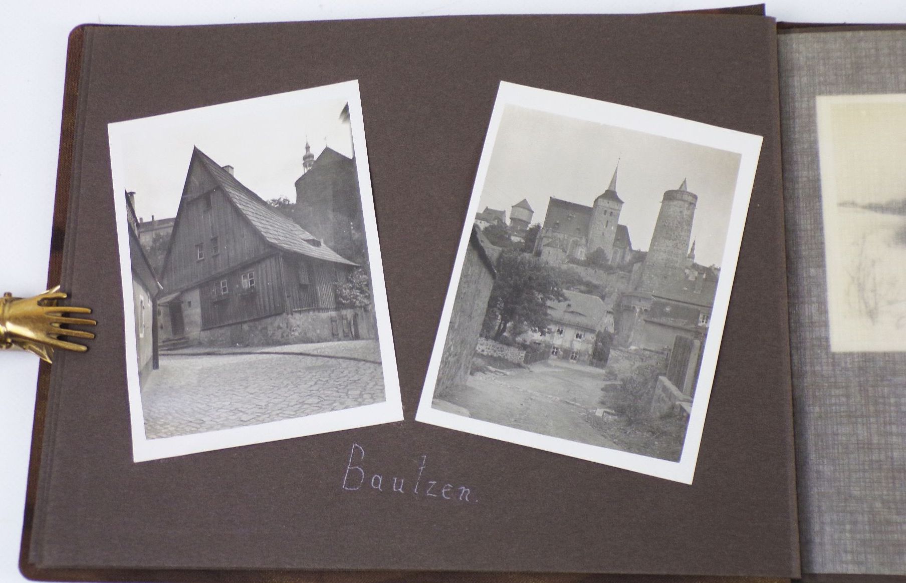 Altes Fotoalbum Bautzen Maler beim malen Löbau Stolpen Schurig Baude Spree 