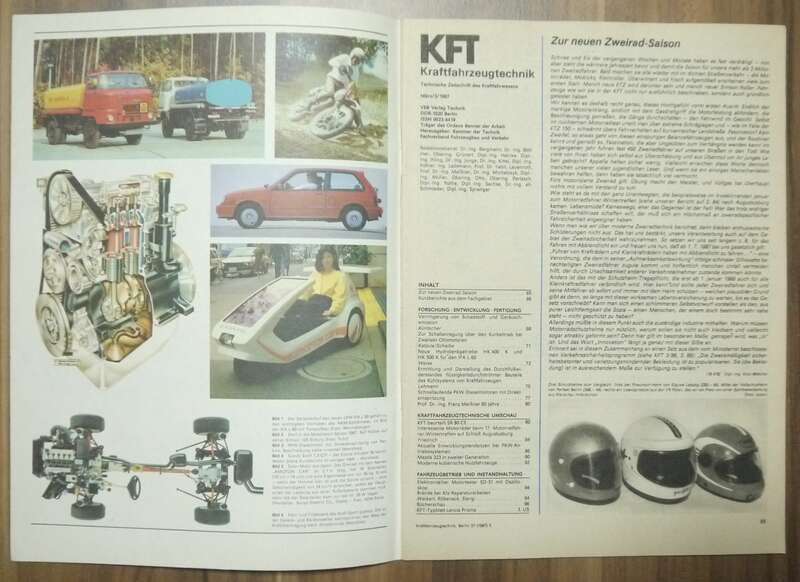 VEB Berlin KFT März 1987 Beurteilung Simson SR 50 und SR80 IFA Mobile DDR