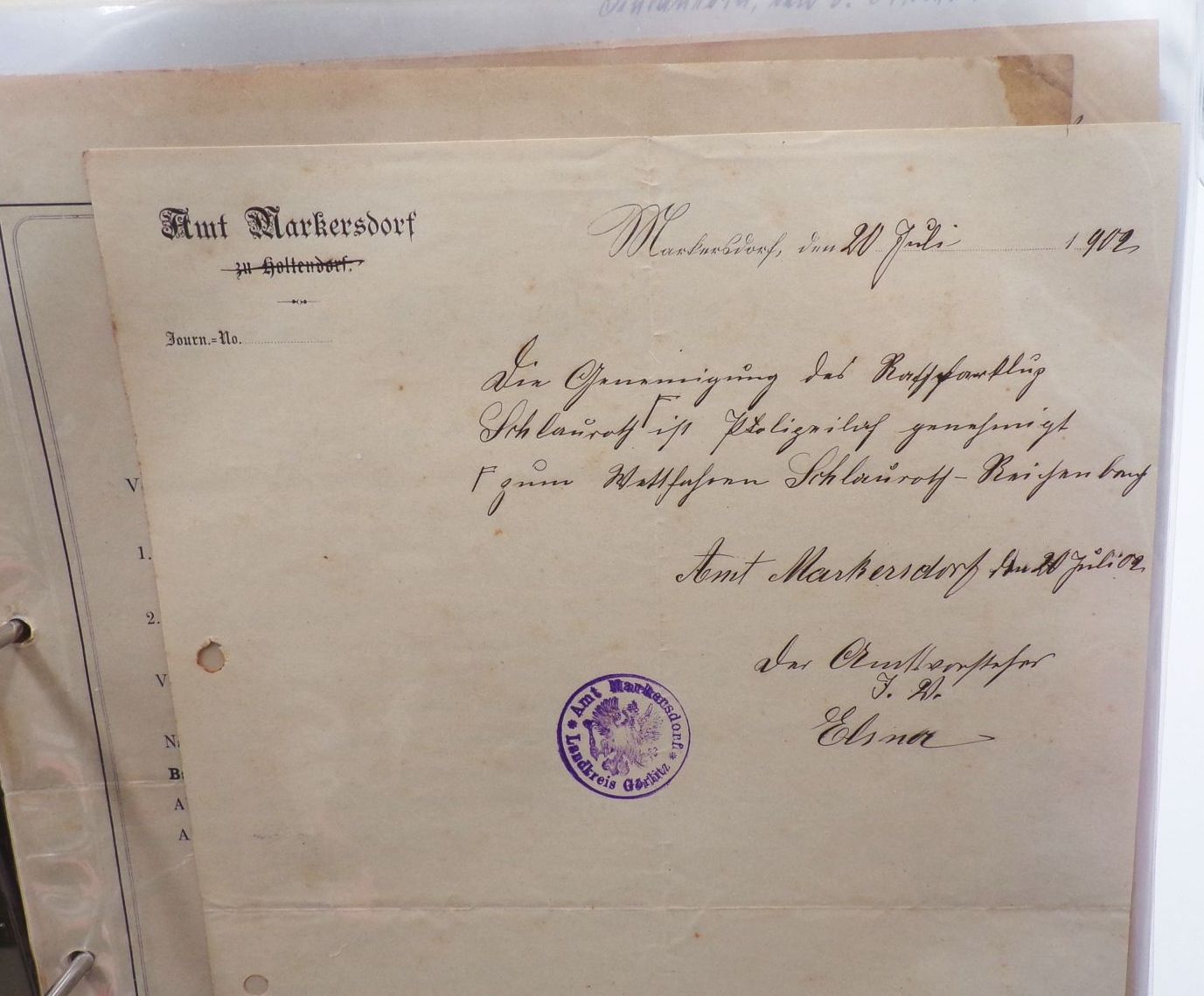 Ordner Dokumente Görlitz Schlauroth Radfahrerverein um 1900