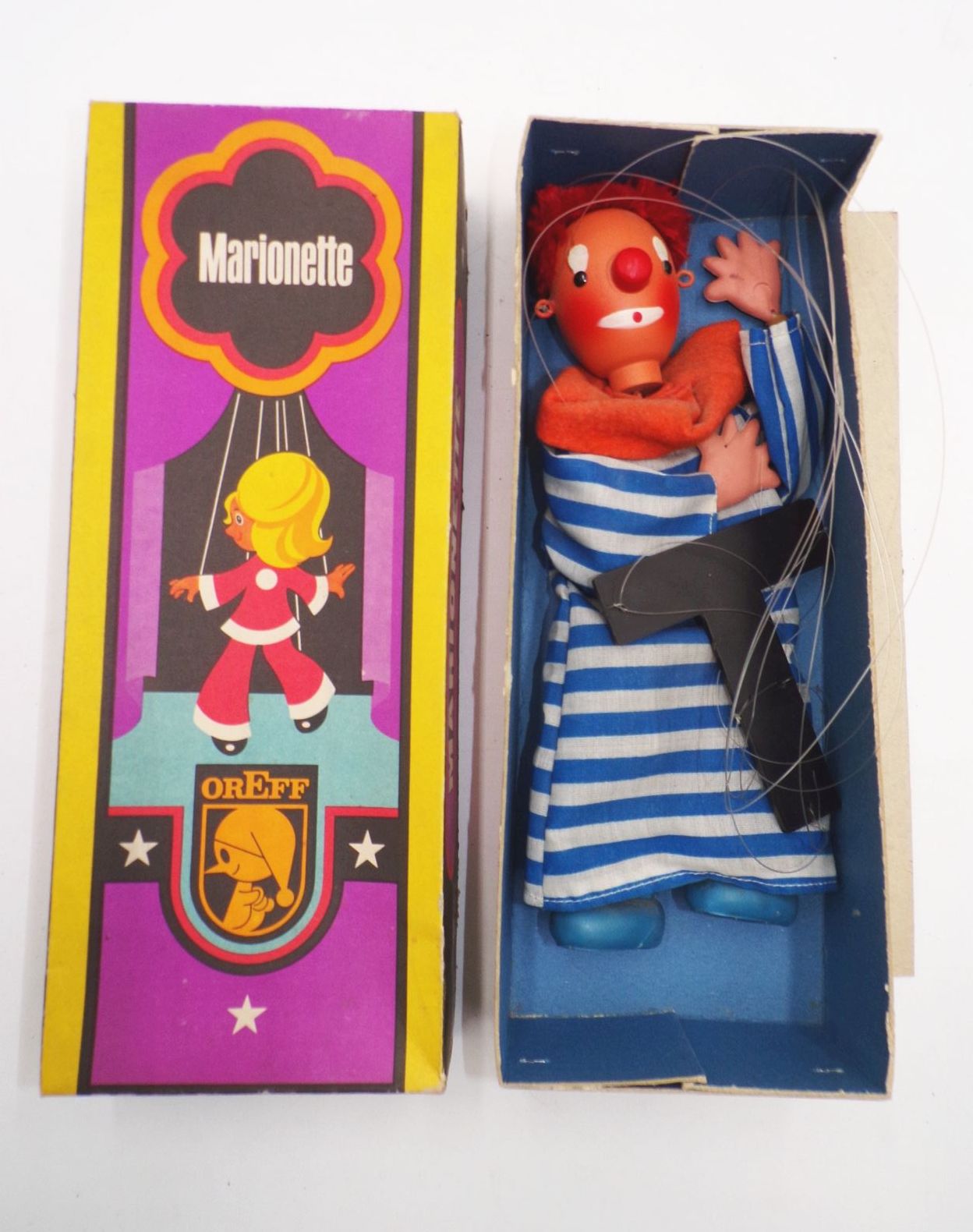 Oreff Marionette DDR Handpuppe Clown
