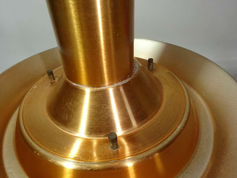 Alte Kupfer Deckenlampe copper Mid Century Vintage Lampe