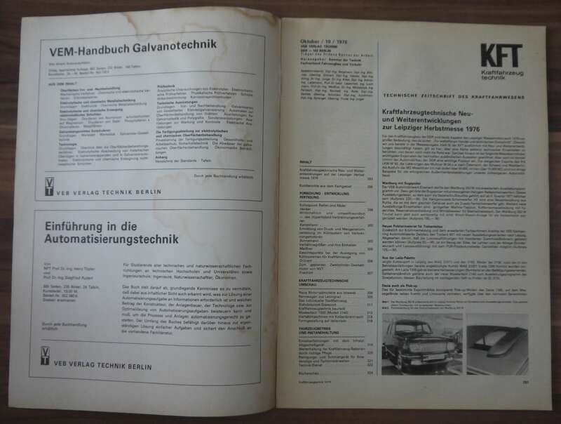 KFT Bericht von der Leipziger Herbstmesse 1976 Oktober Moskwitsch 2140