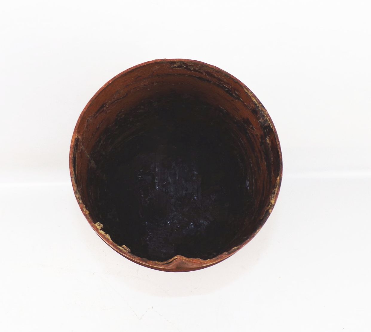 Alte Minol Pappdose Abschmierfett DDR Garage Deko 