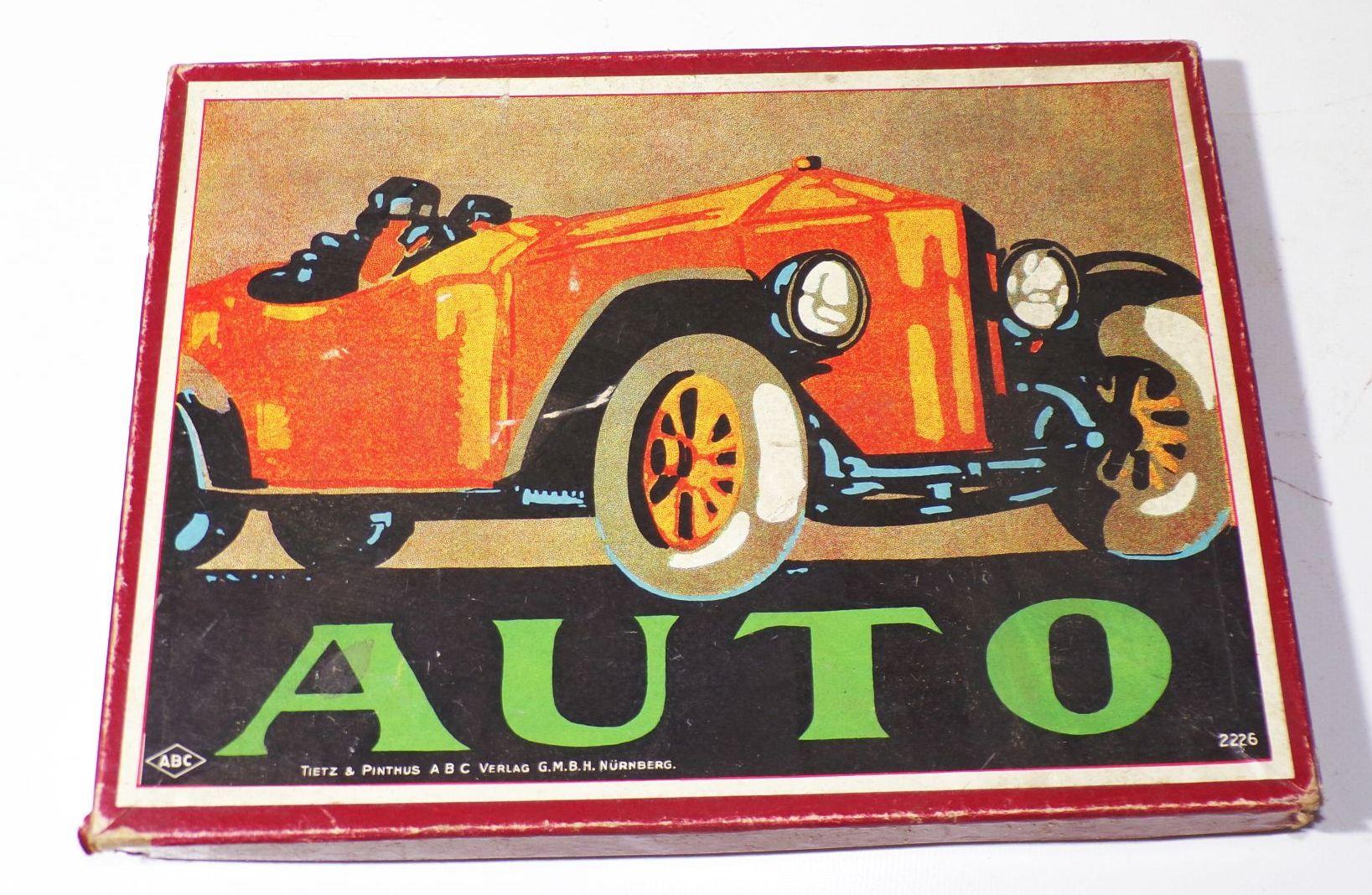 Auto Brettspiel Tietz und Pinthus ABC Verlag Nürnberg 1910er 1920er 