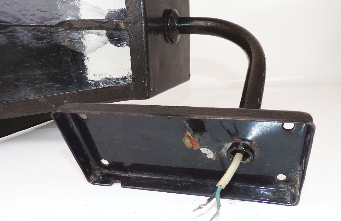 Wandleuchte Laterne Gartenlampe E27 Schwarz Vintage 