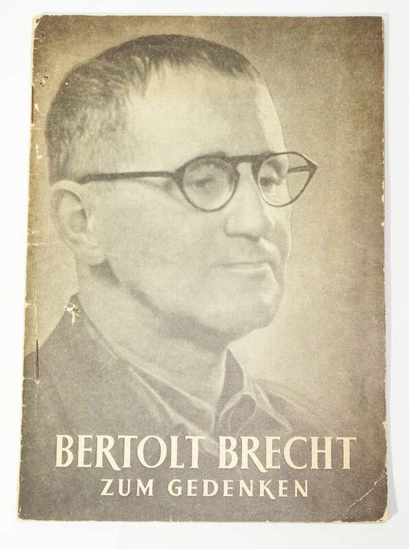 Berthold Brecht zum Gedenken 1956 DDR !
