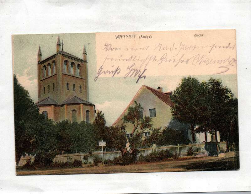 Ak Wannsee (Stolpe) Kirche 1904