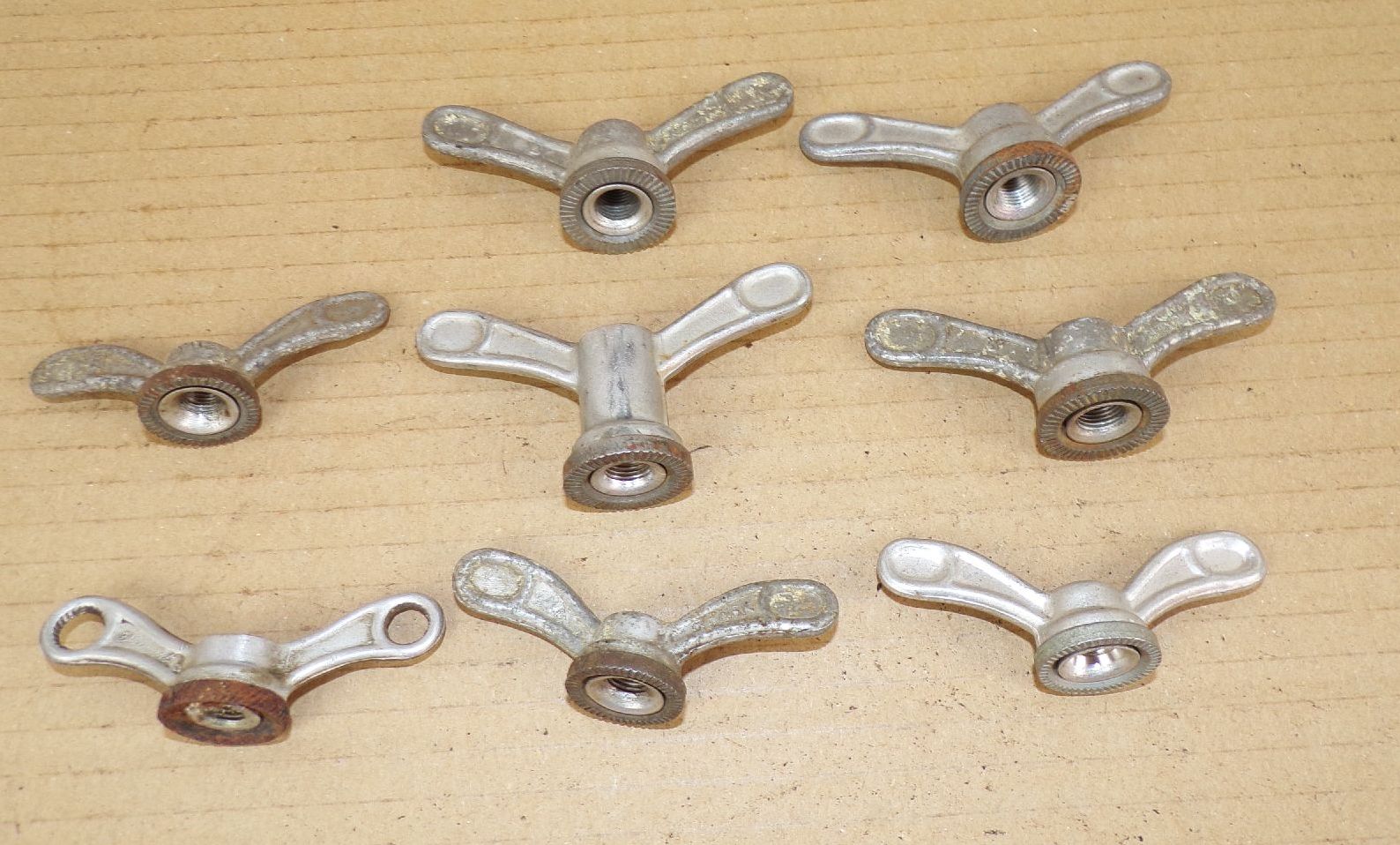 Alte Flügelmutter 8 Stück Renak Diamant für Fahrrad Oldtimer