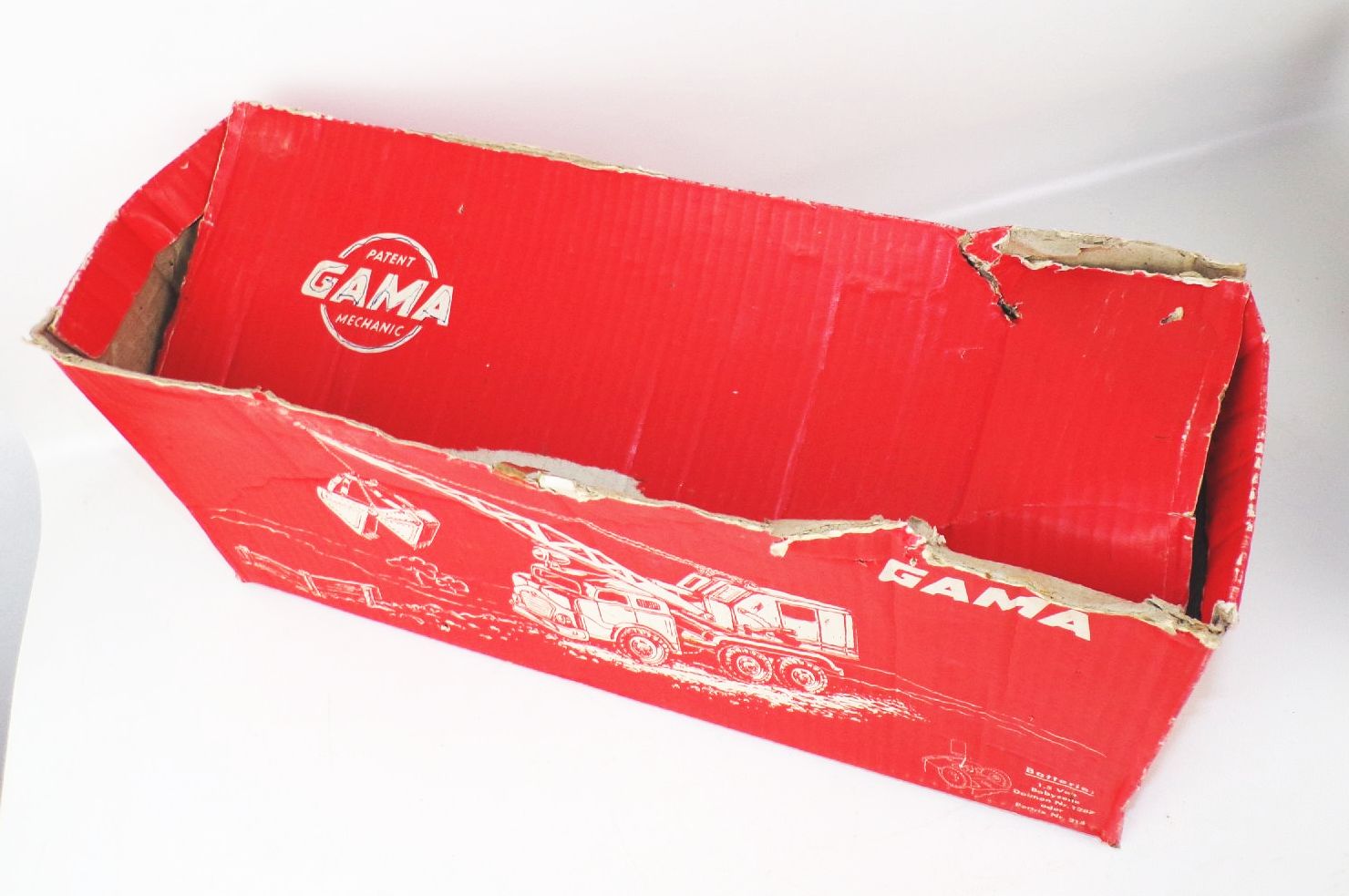 Alter Gama Kranwagen Büssing mit Originalkarton Alter Gama Kranwagen Büssing mit Originalkarton