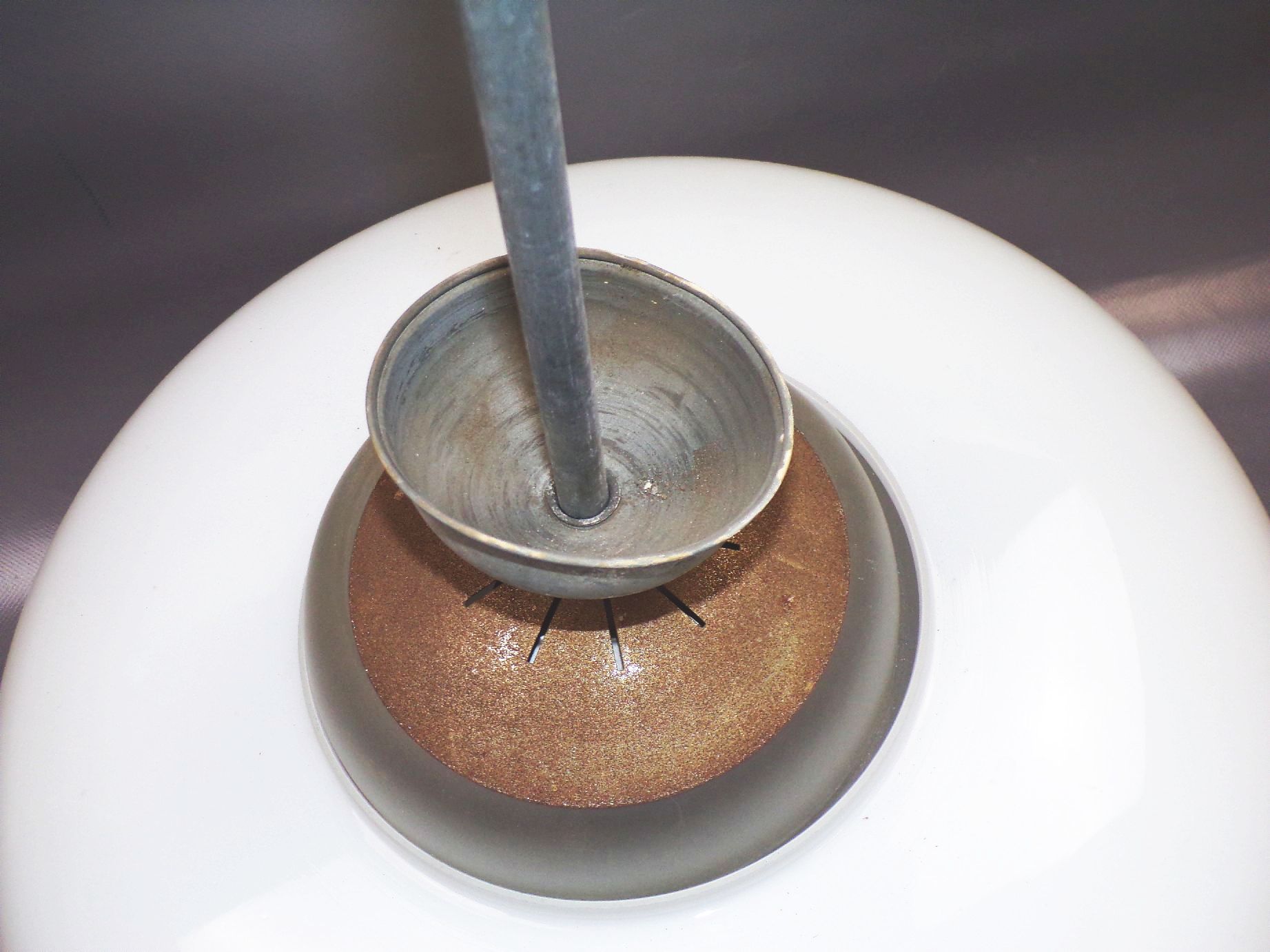 Alte Deckenleuchte E27 XL Weiß Deckenlampe Mithras Bauhaus