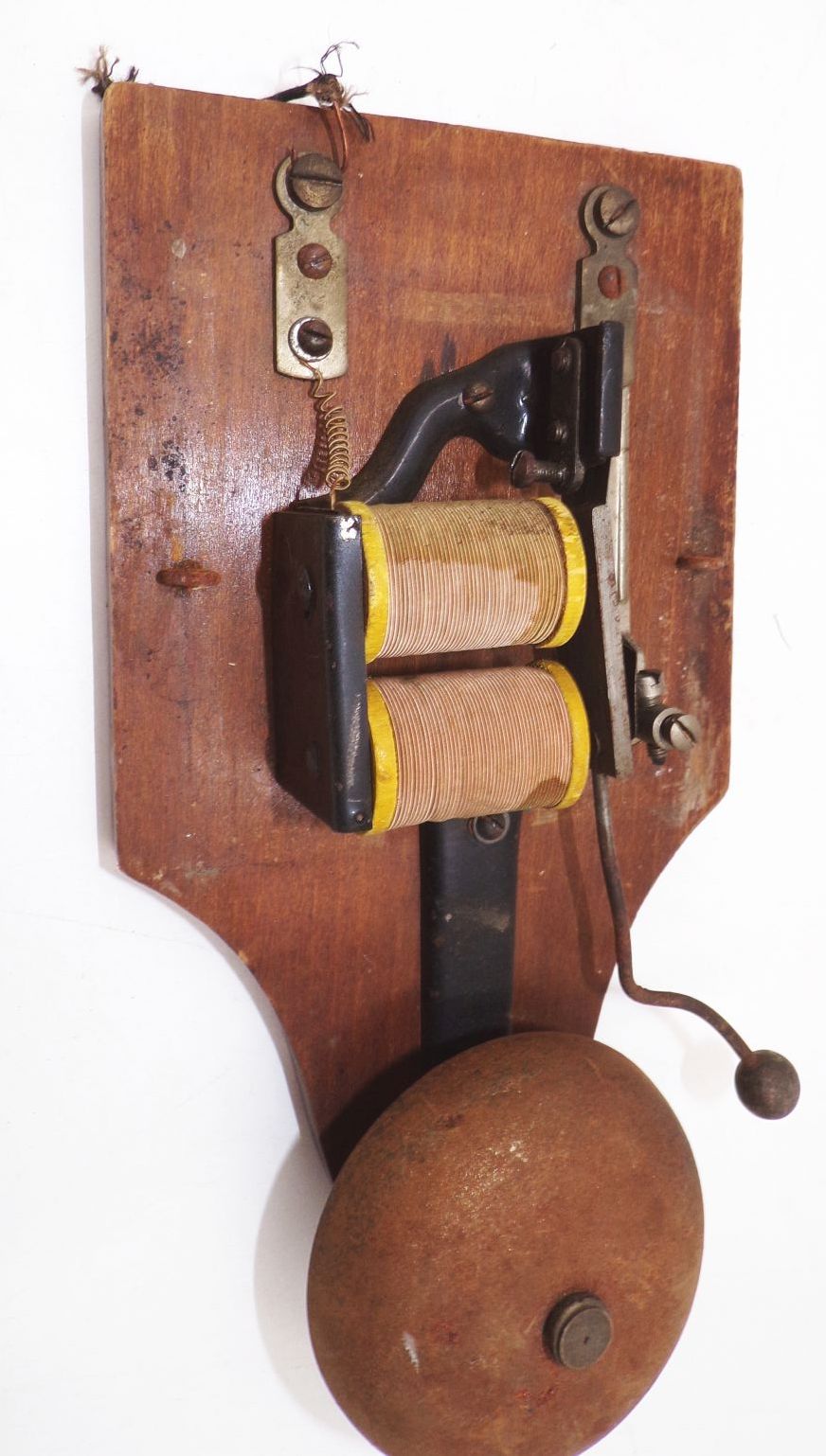 Alte Klingel Holz Glocke Läute Schelle Antike Türklingel