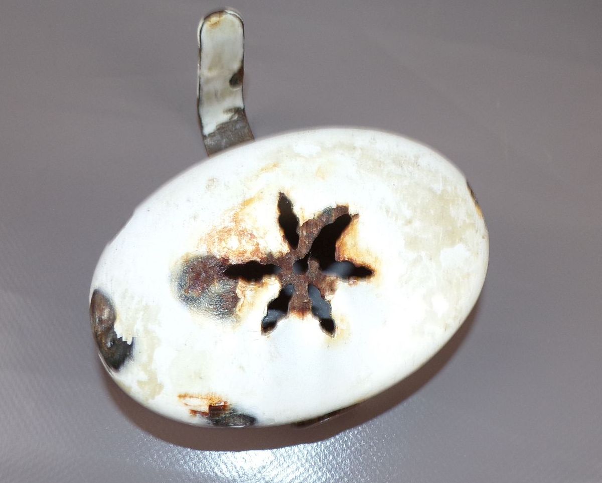 Alte Emaille Seifenschale Email Weiss Shabby Chic 