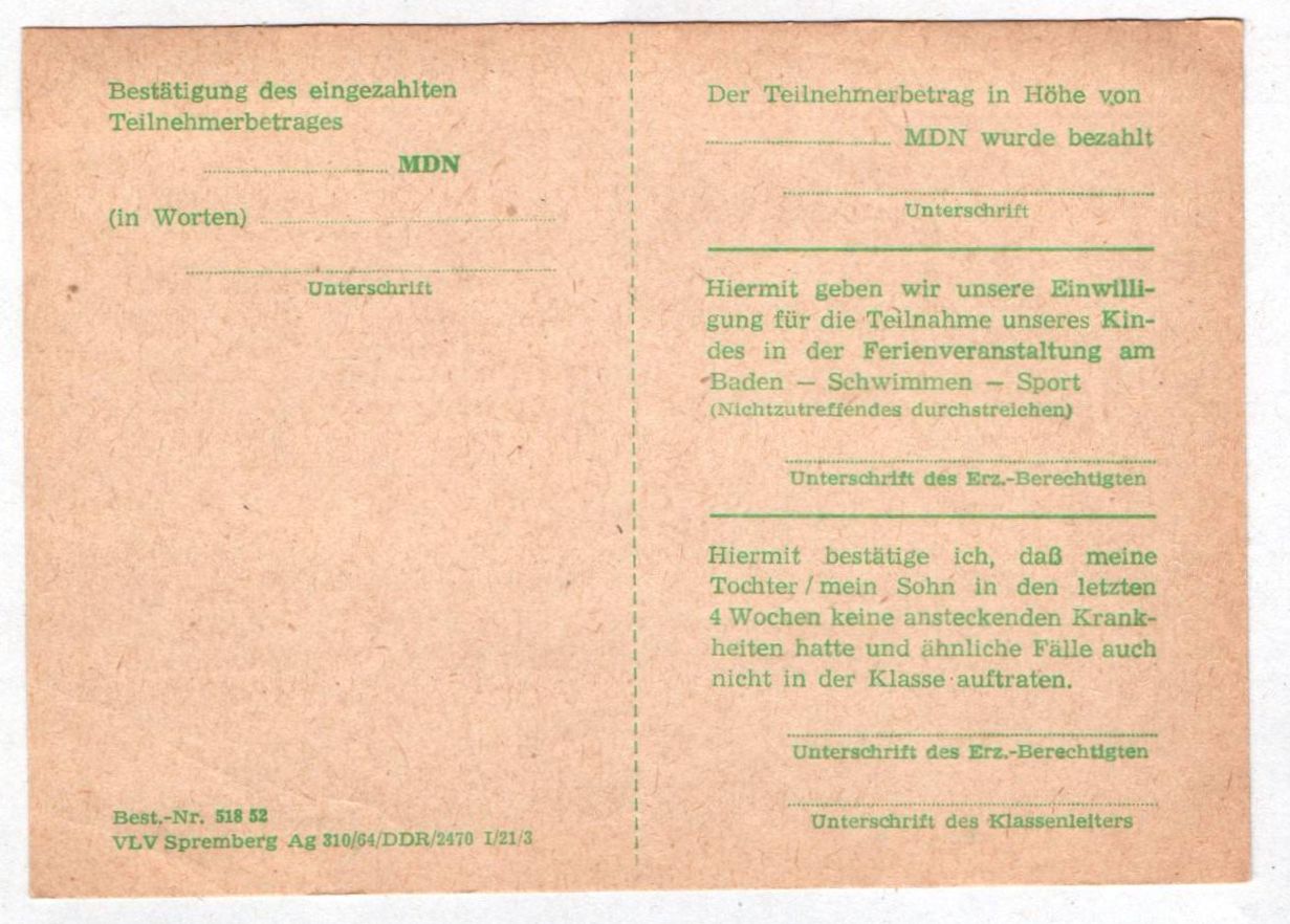 Junge Pioniere Ferienreisepass Ferienausweis blanko 1966 DDR Ausweis JP Junge Pioniere Ferienreisepass Ferienausweis blanko 1966 DDR Ausweis JP