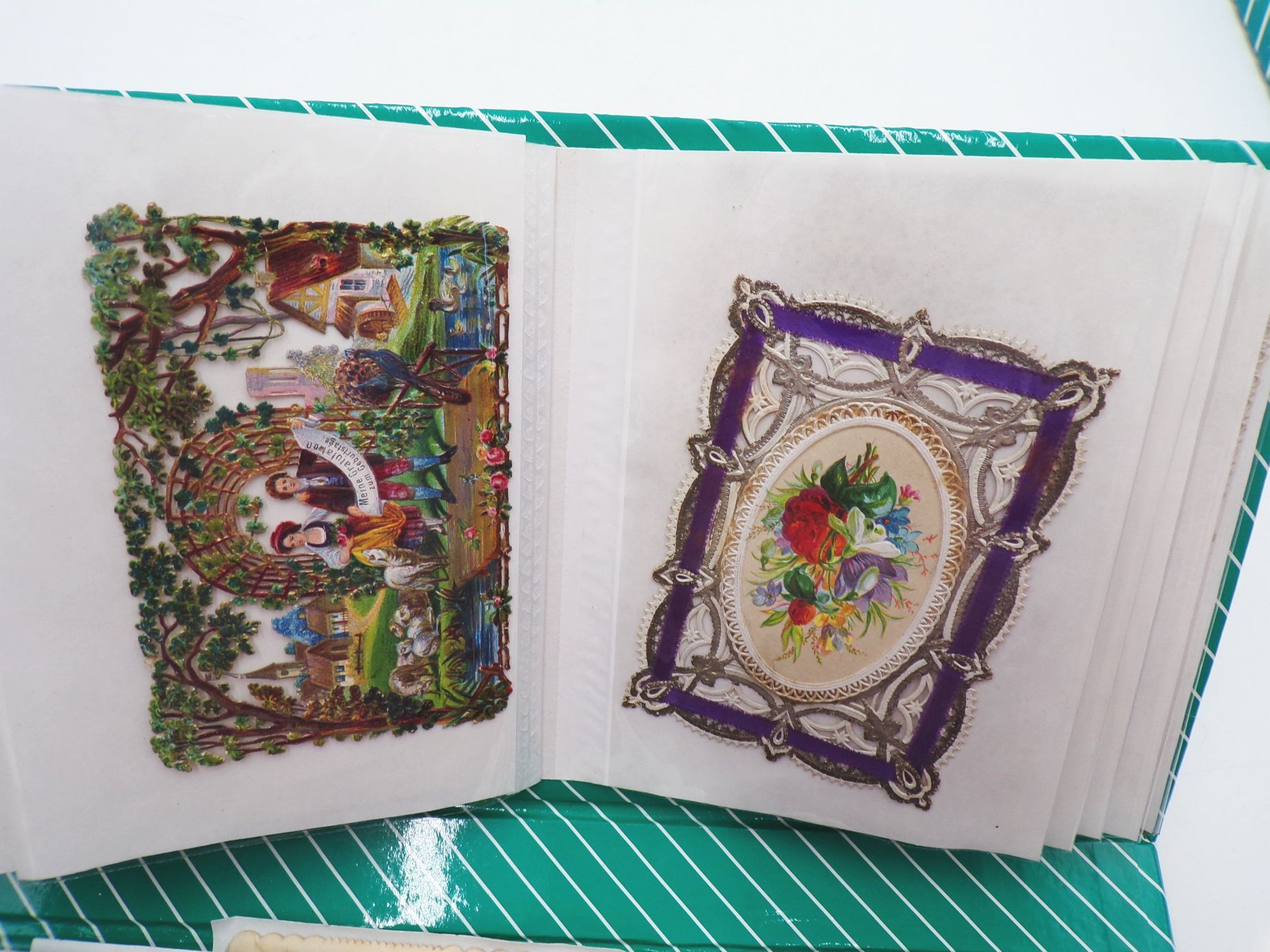 Schmuckpapier Sammlung Kulissenkarten Papierkunst Antik Karten um 1900 Schmuckpapier Sammlung Kulissenkarten Papierkunst Antik Karten um 1900