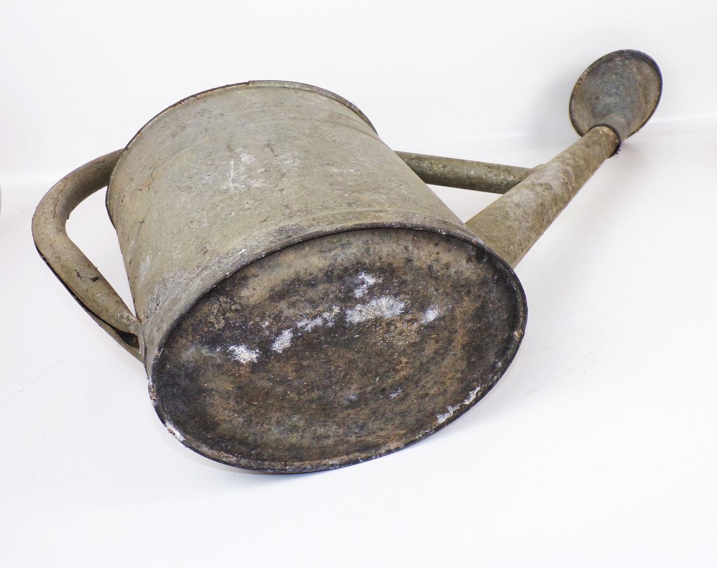 Alte Zinkgießkanne Bat Gießkanne 10 Liter mit Tülle Garten Gartendeko 