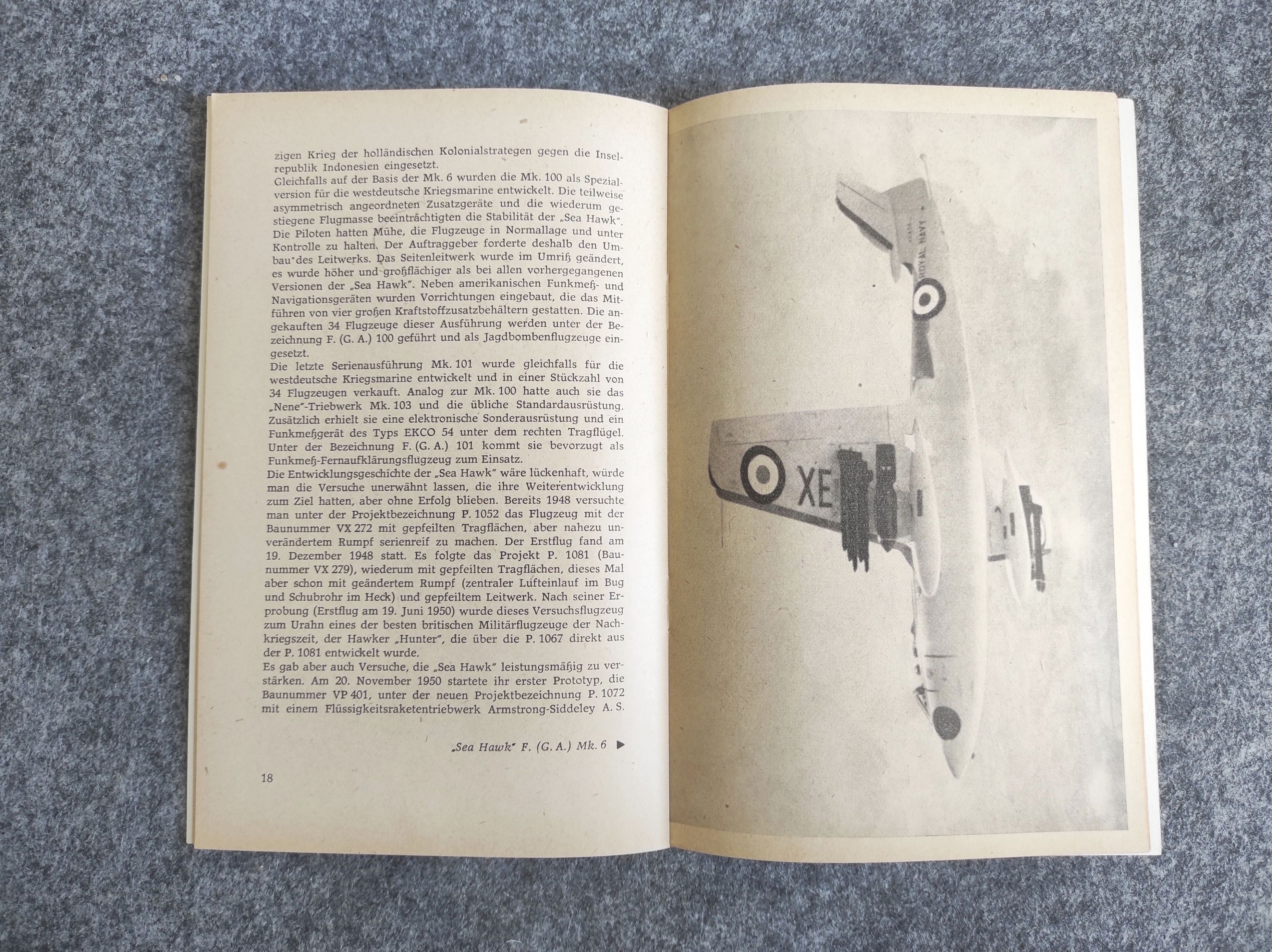 Heft 11 N 7 46 Sea Hawk Illustrierte Reihe für Typensammler mit Negativ Heft 11 N 7 46 Sea Hawk Illustrierte Reihe für Typensammler mit Negativ