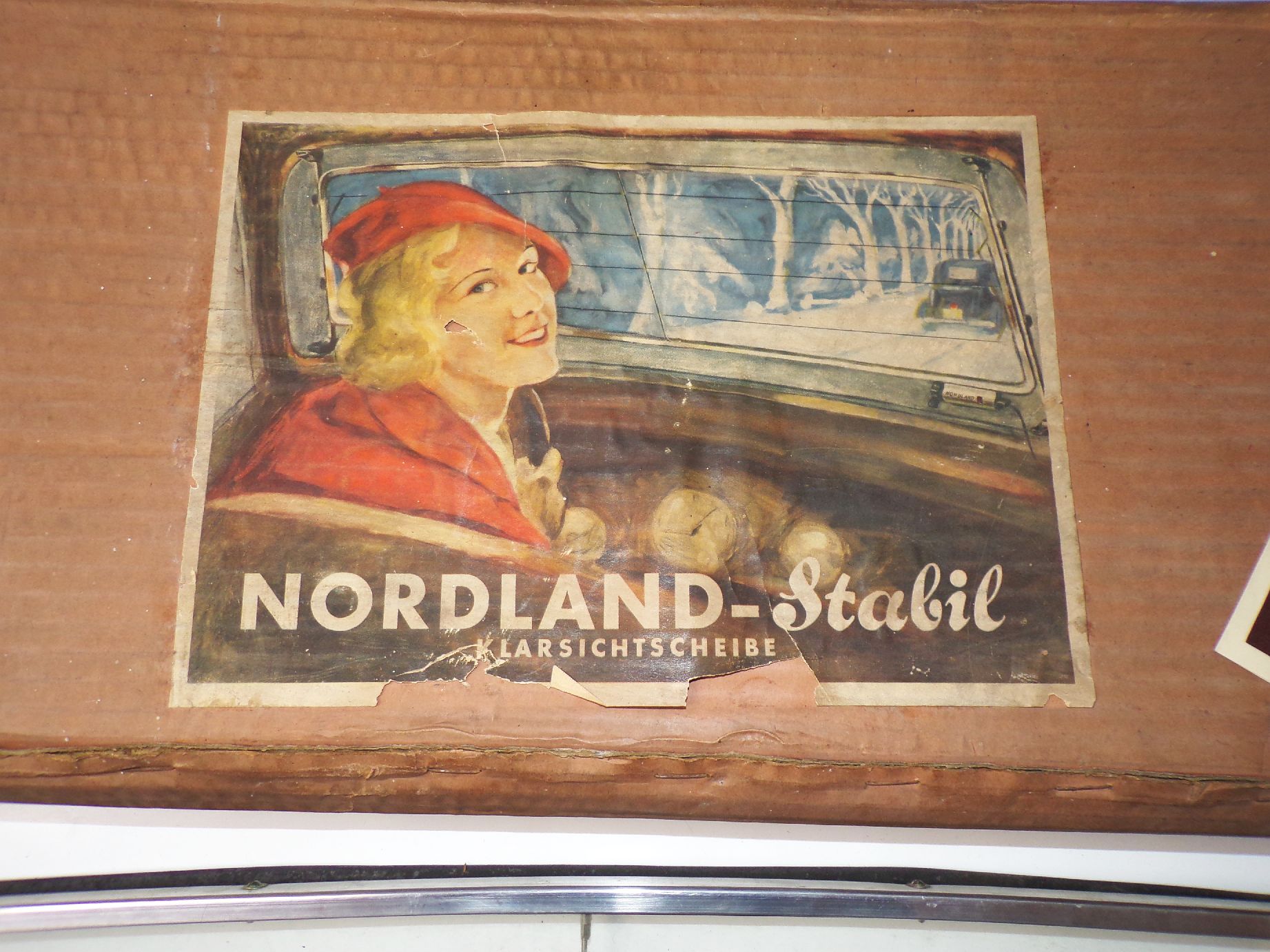 Nordland Stabil Klarsichtscheibe Originalkarton Prospekt PKW Kfz Oldtimer Nordland Stabil Klarsichtscheibe Originalkarton Prospekt PKW Kfz Oldtimer