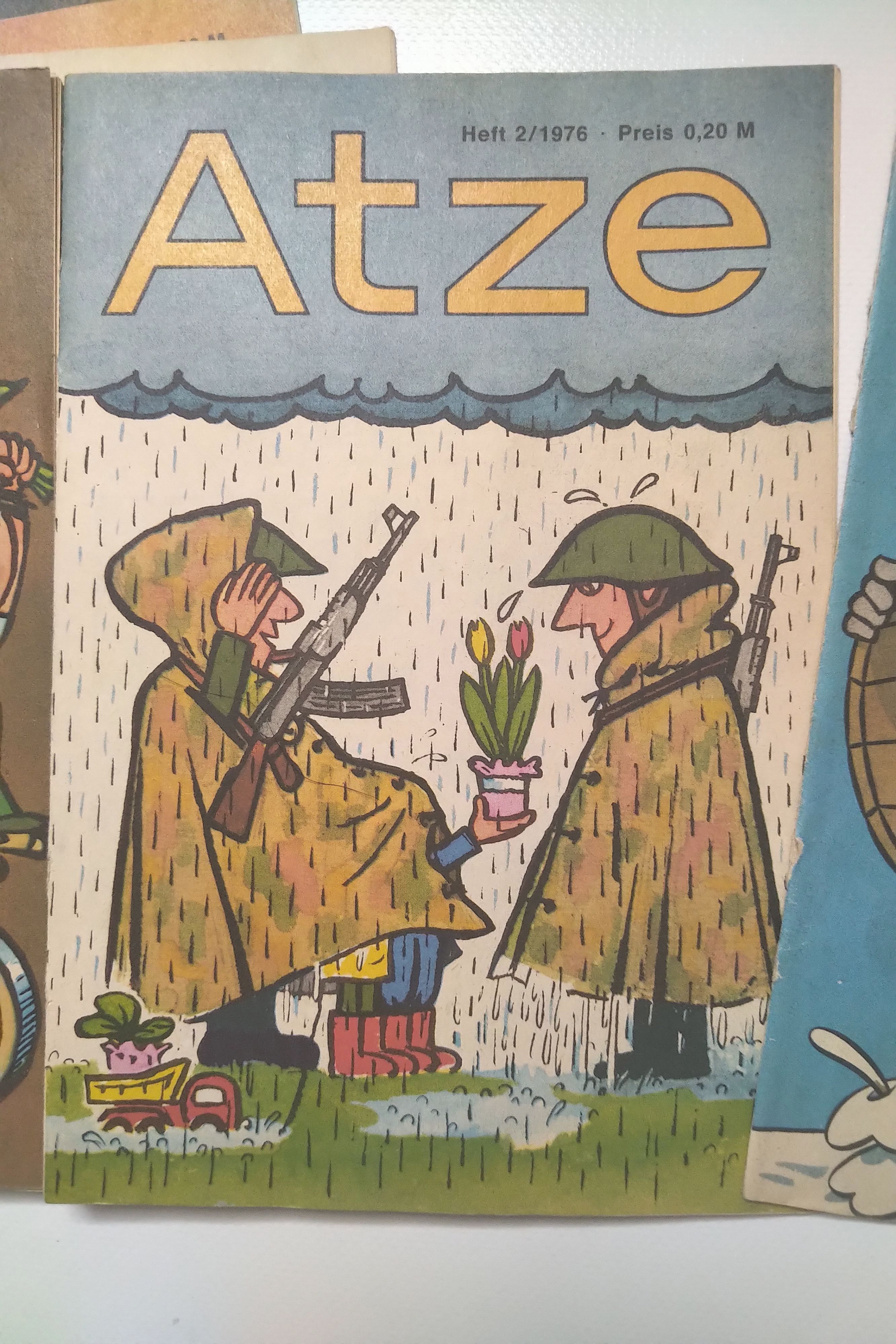 Original Atze DDR Comic 12 Hefte Jahrgang 1976